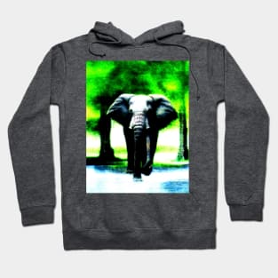 a animal elephant in trees Hoodie